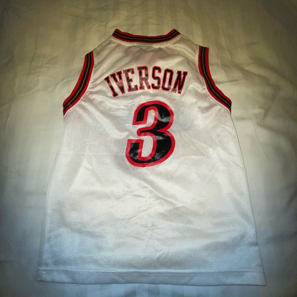 NBA vintage kids Jersey Iverson sixer   Small